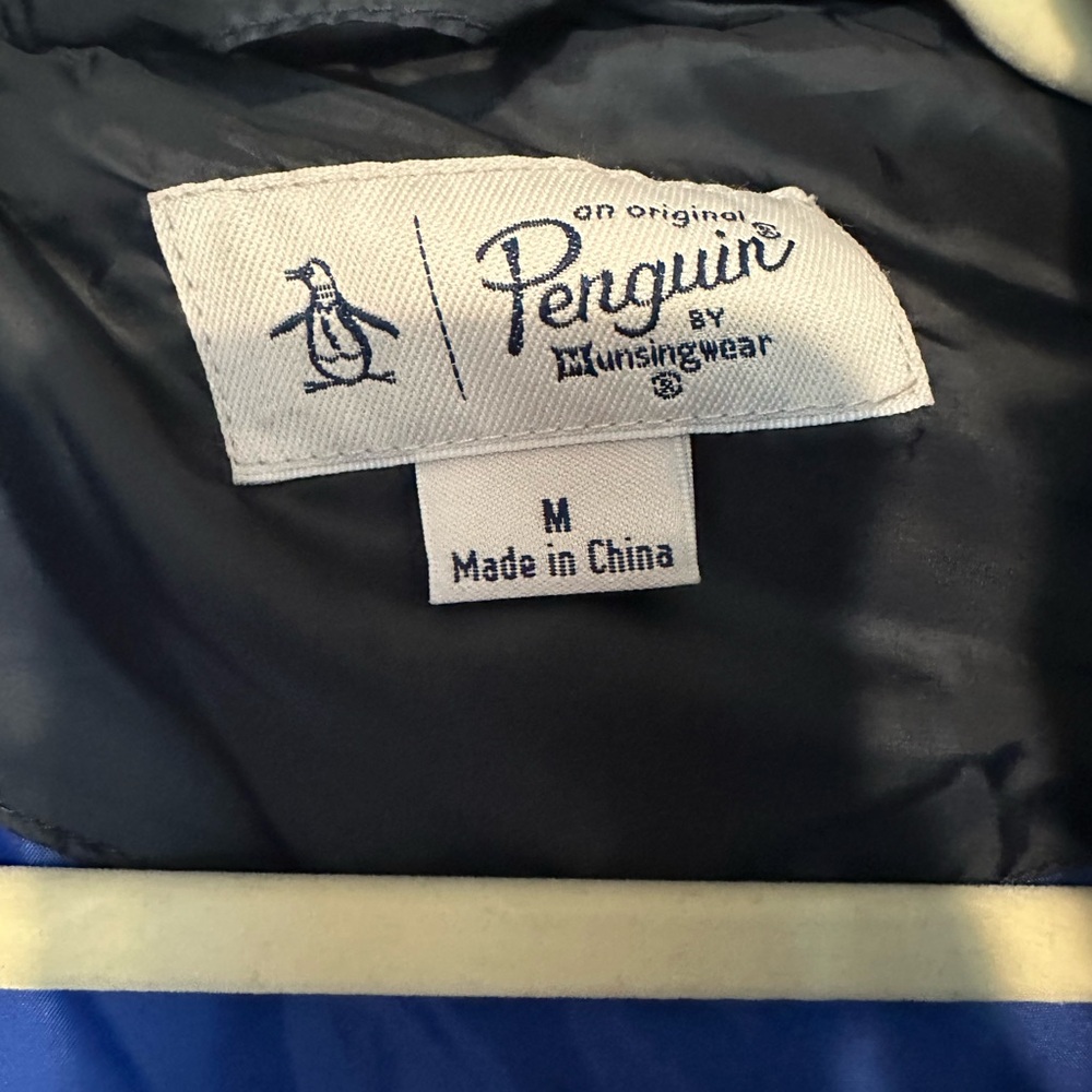 Original Penguin Men’s M Navy Puffer Jacket - Picture 3 of 4